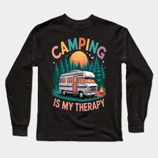 Camping Is My Therapy Long Sleeve T-Shirt